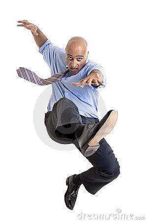 Person jumping